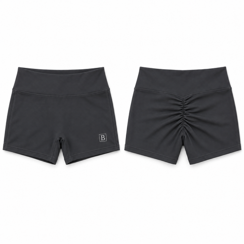 Biker short plomo oscuro BELLUM, diseño de referencia