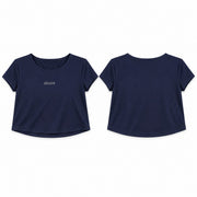 Crop top azul BELLUM, diseño de referencia