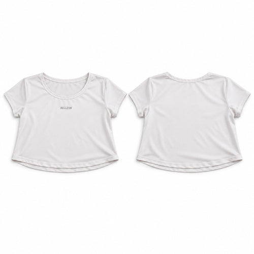 Crop top blanco BELLUM, diseño de referencia