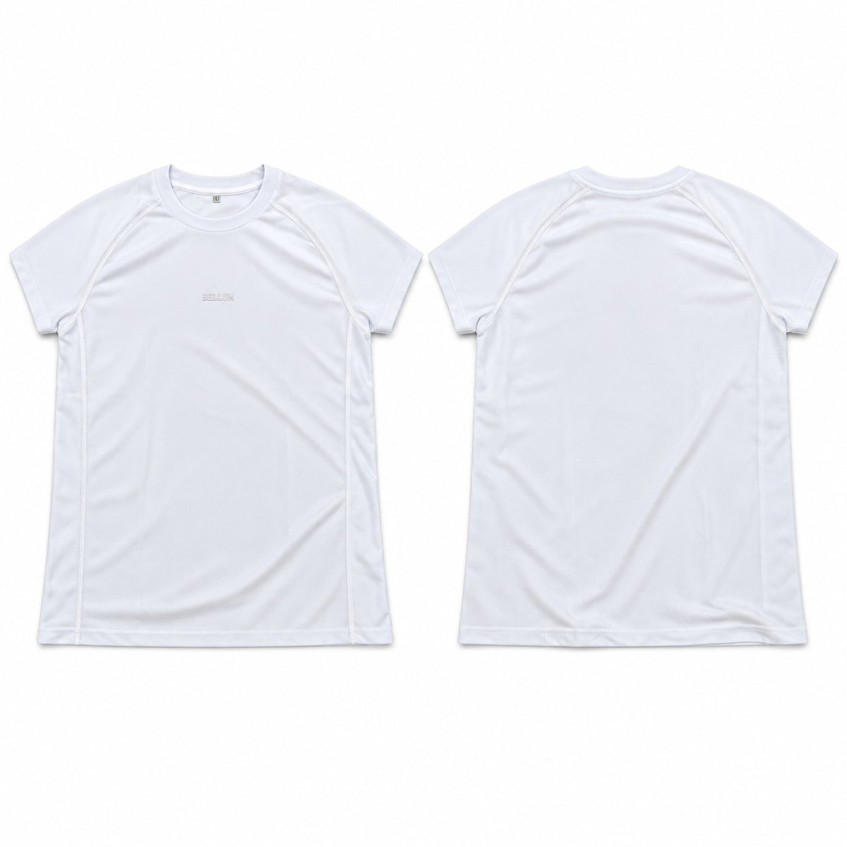 Polo suplex blanco hombre BELLUM, diseño de referencia