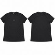 Polo suplex negro hombre BELLUM, diseño de referencia