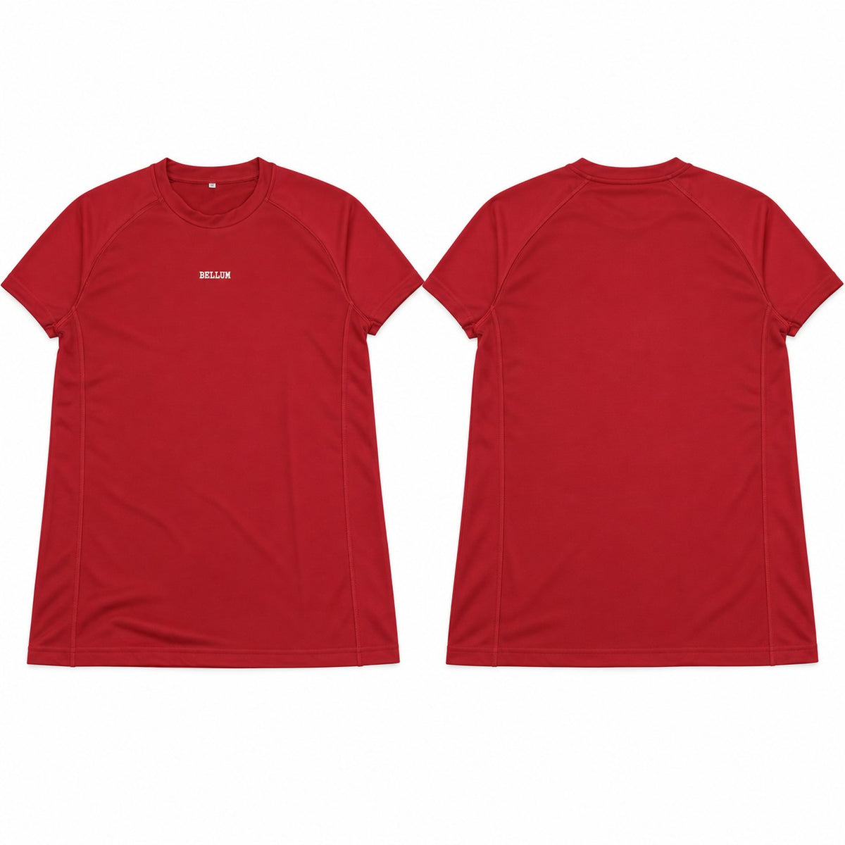 Polo suplex rojo hombre BELLUM, diseño de referencia