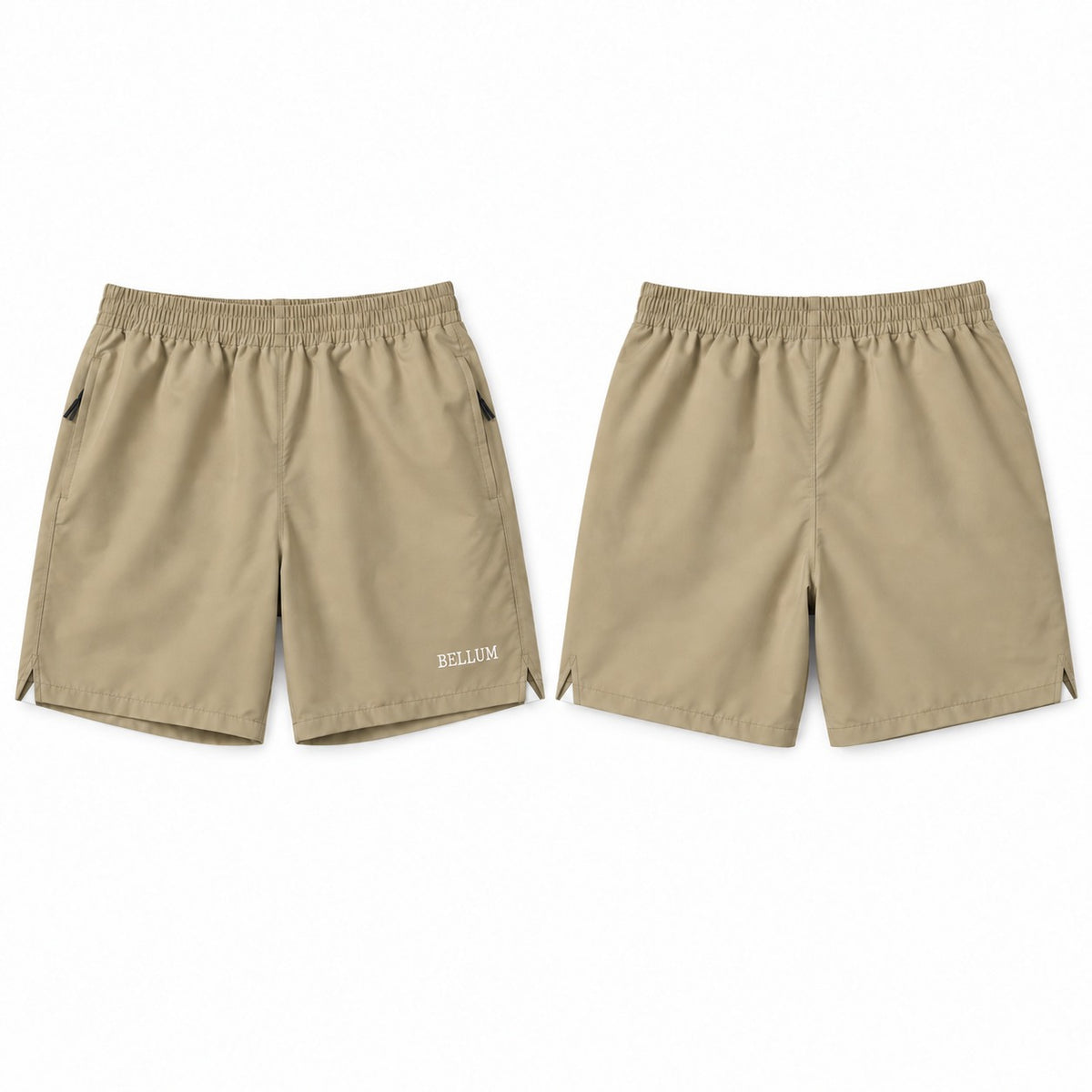 Short V beige BELLUM, diseño de referencia