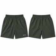 Short V verde oliva oscuro hombre BELLUM, diseño de referencia