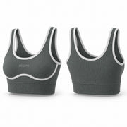 Top plomo verdoso BELLUM, vista 3D de frente y espalda